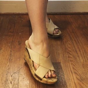 Wedge sandal heels